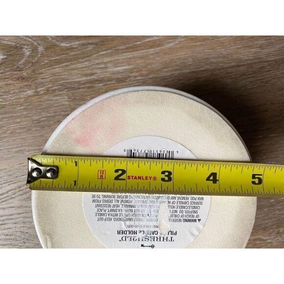 Threshold Marble Pillar Candle Holder with Gold - Picture 4 of 7